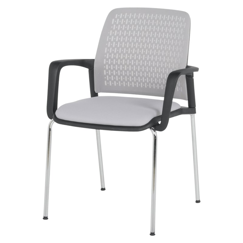 Посетителски стол Carmen 1138 CH светлосив